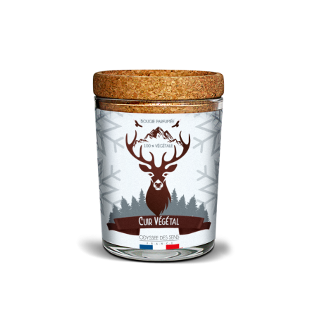 Bougie Cuir Végétal Montagne180g