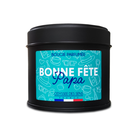 Bougie Bonne fête Papa Cuir Végétal