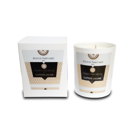 Bougies Saphir Jaune Pierres Précieuses